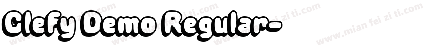 Clefy Demo Regular字体转换